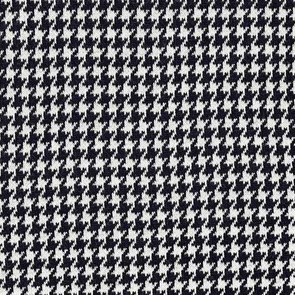 Talbots Womens 10 Black White Houndstooth Sheath Dress Short Sleeves Old Money - Picture 13 of 16